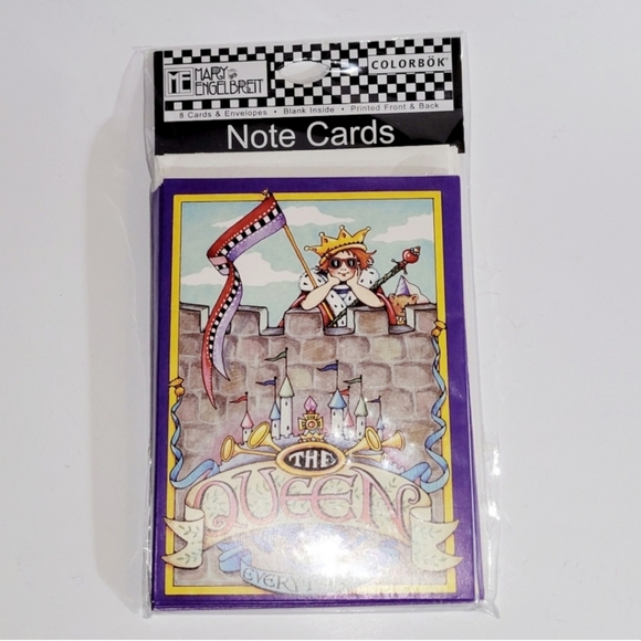 Mary Englebreit, Set of Two Blank Card Packs and One Magnetic Note Pad, New - Picture 4 of 7